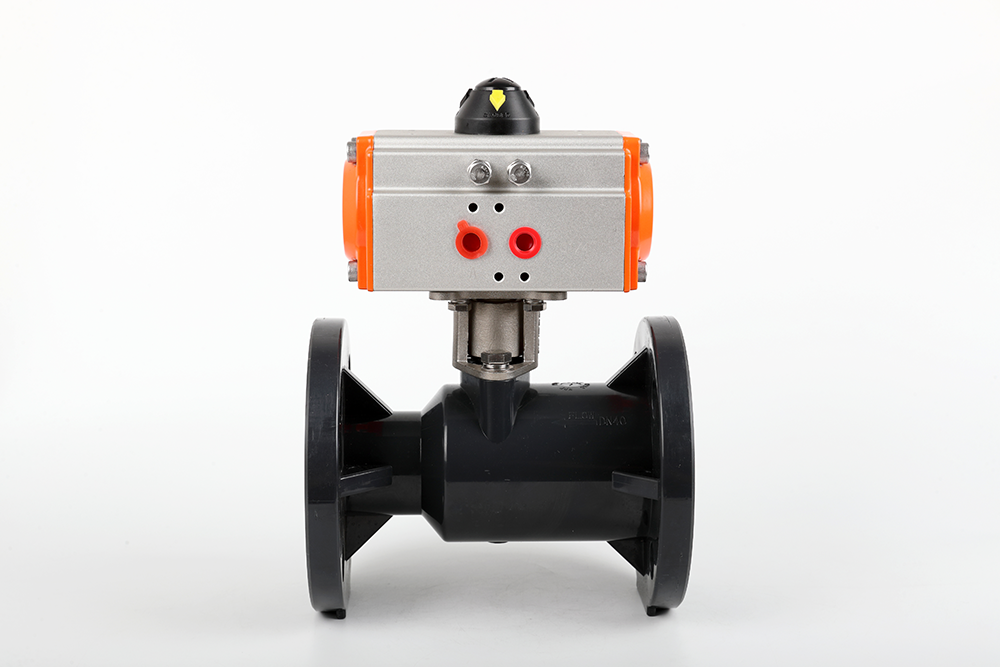 扎鲁特气动法兰一体球阀